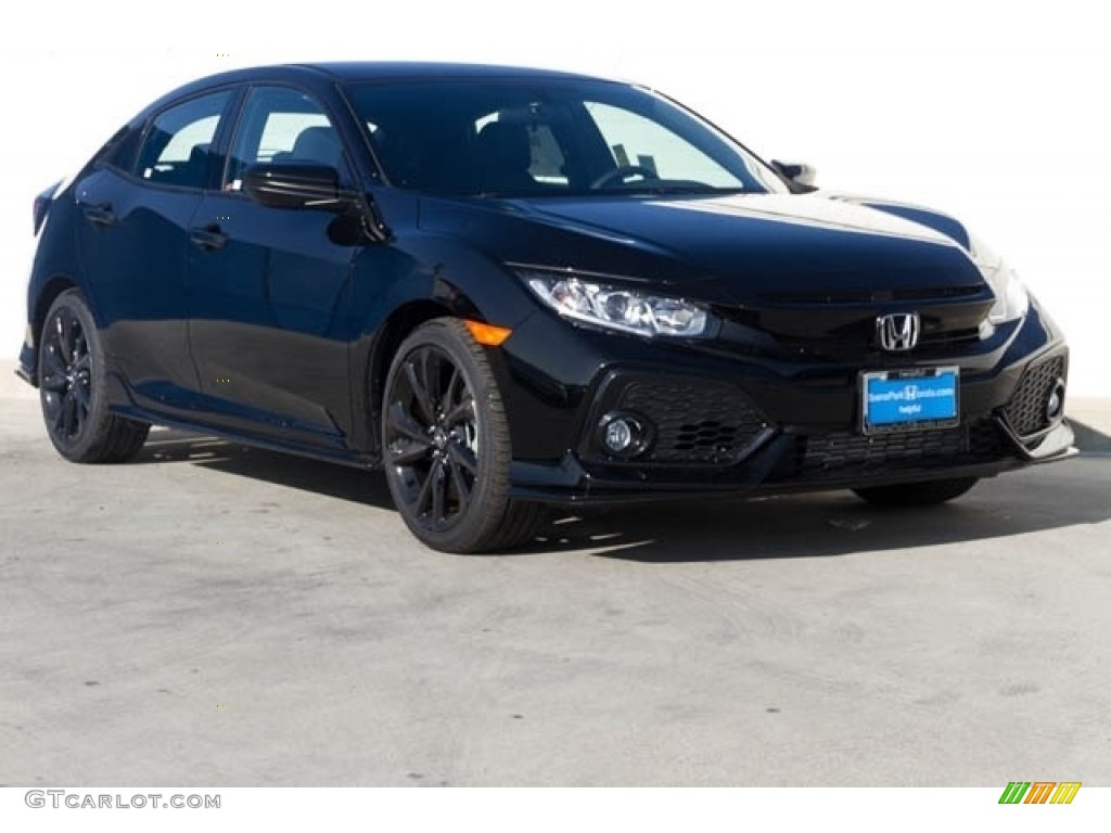 2020 Crystal Black Pearl Honda Civic Sport Hatchback 135830394 Photo