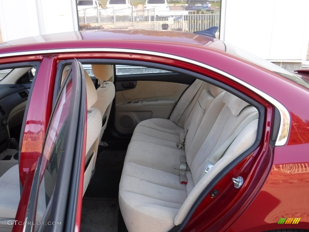 2009 Optima LX - Ruby Red / Beige photo #21