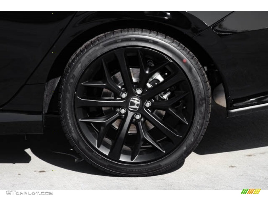 2020 Civic Si Sedan - Crystal Black Pearl / Black photo #11