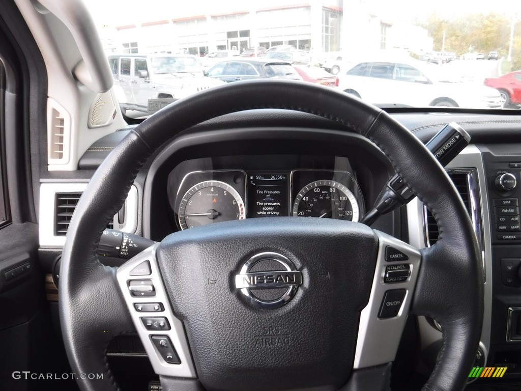 2017 Titan SL Crew Cab 4x4 - Cayenne Red / Beige photo #28