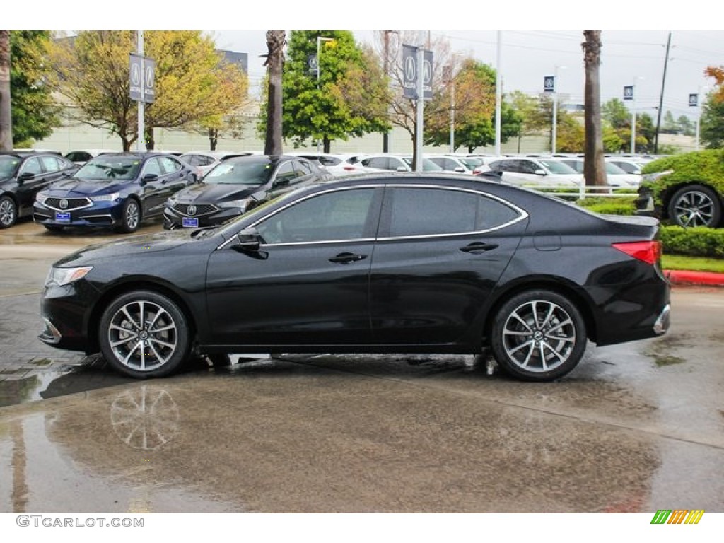 Majestic Black Pearl 2020 Acura TLX V6 Sedan Exterior Photo #135838637