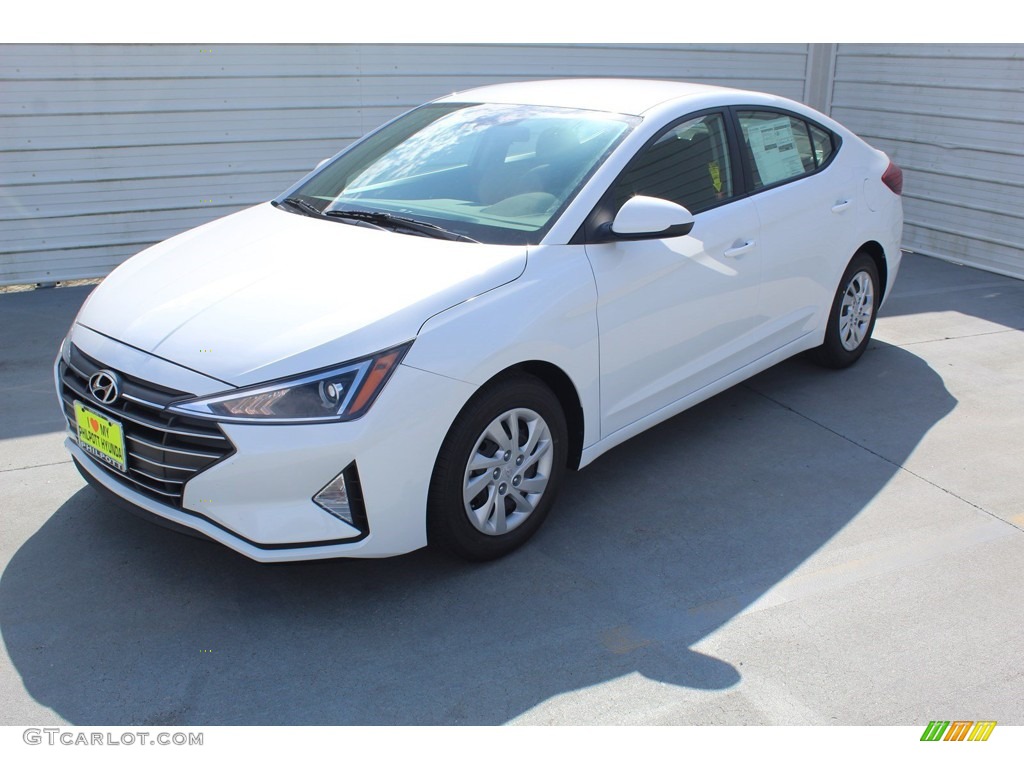 2020 Elantra SE - Quartz White Pearl / Black photo #4