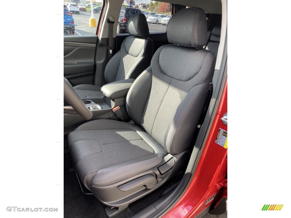 Black Interior 2020 Hyundai Santa Fe SE AWD Photo #135841718