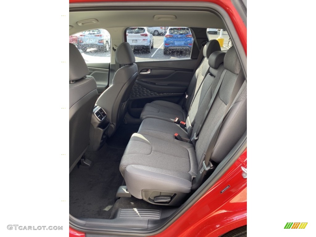 Black Interior 2020 Hyundai Santa Fe SE AWD Photo #135841844