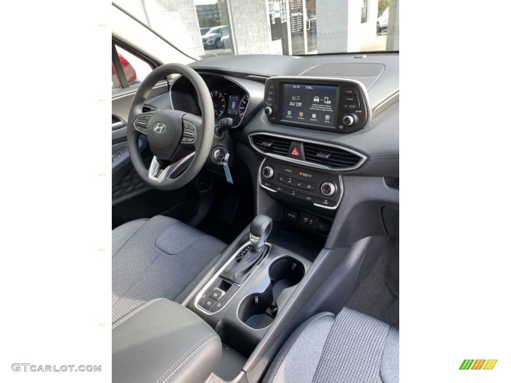 2020 Hyundai Santa Fe SE AWD Black Dashboard Photo #135842018