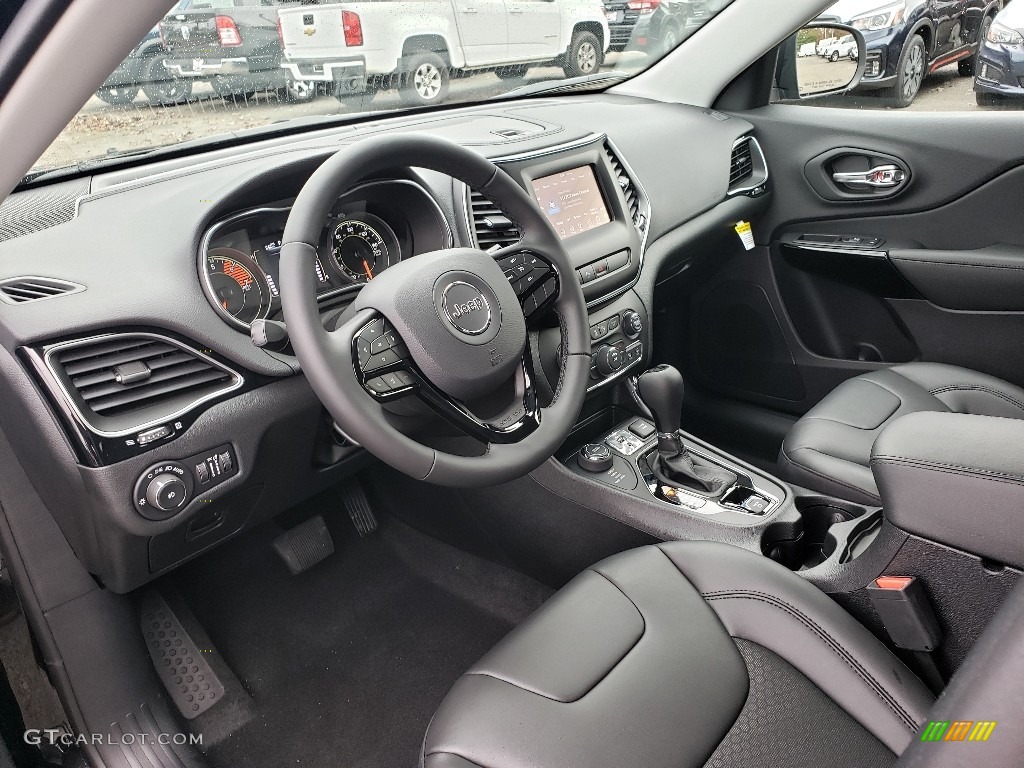 Black Interior 2020 Jeep Cherokee Altitude 4x4 Photo #135843525