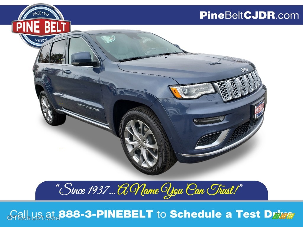 2020 Grand Cherokee Summit 4x4 - Slate Blue Pearl / Ski Gray/Indigo photo #1