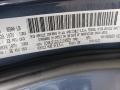 PBF: Slate Blue Pearl 2020 Jeep Grand Cherokee Summit 4x4 Color Code