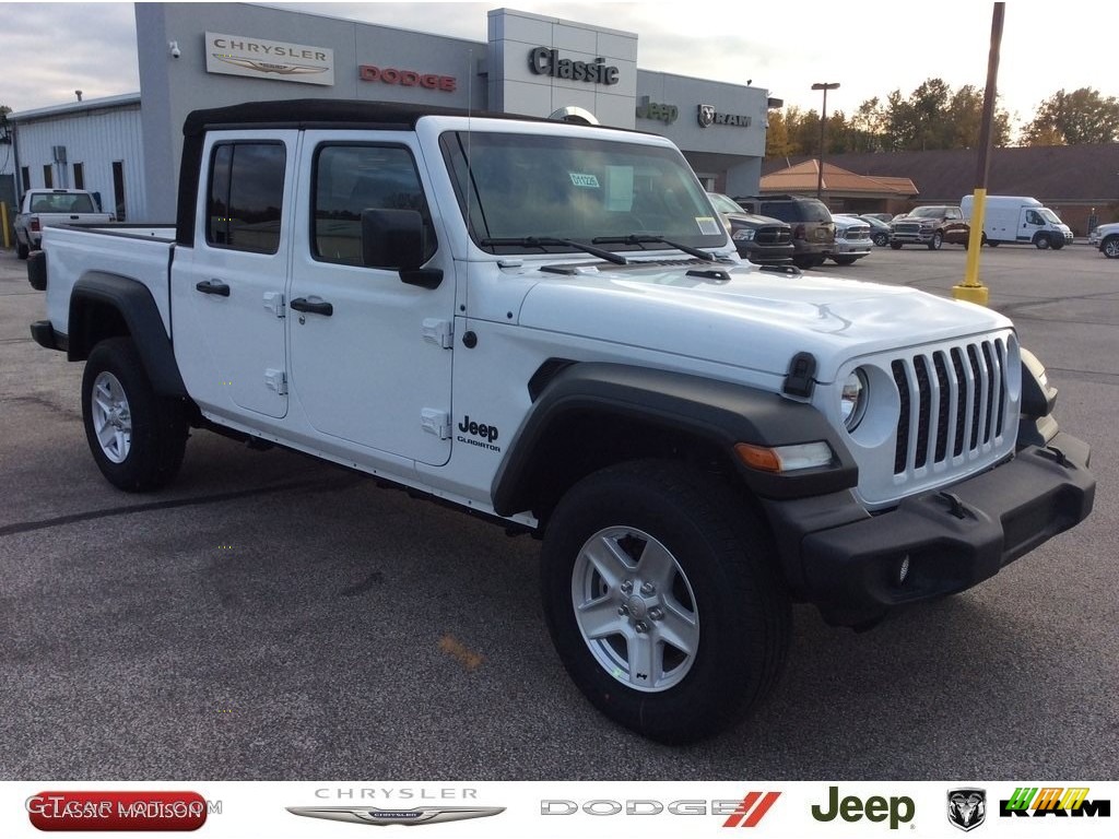 2020 Gladiator Sport 4x4 - Bright White / Black photo #1