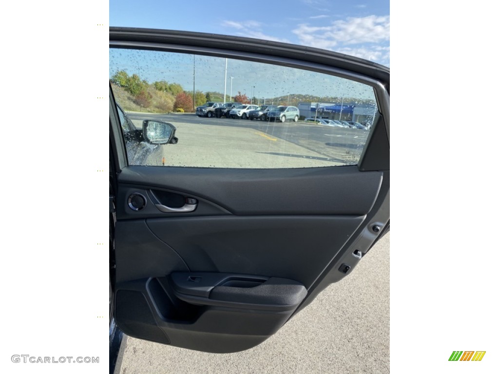 2020 Civic EX Hatchback - Polished Metal Metallic / Black photo #22