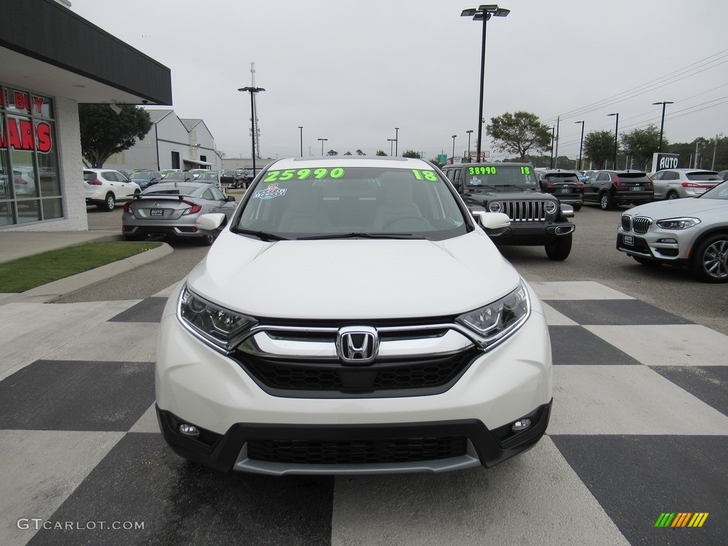 2018 CR-V EX AWD - White Diamond Pearl / Ivory photo #2