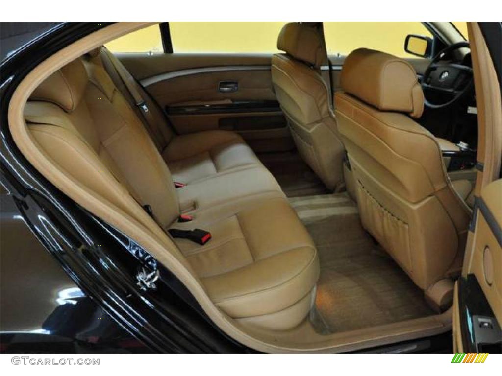 2006 7 Series 750Li Sedan - Black Sapphire Metallic / Dark Beige/Beige III photo #17