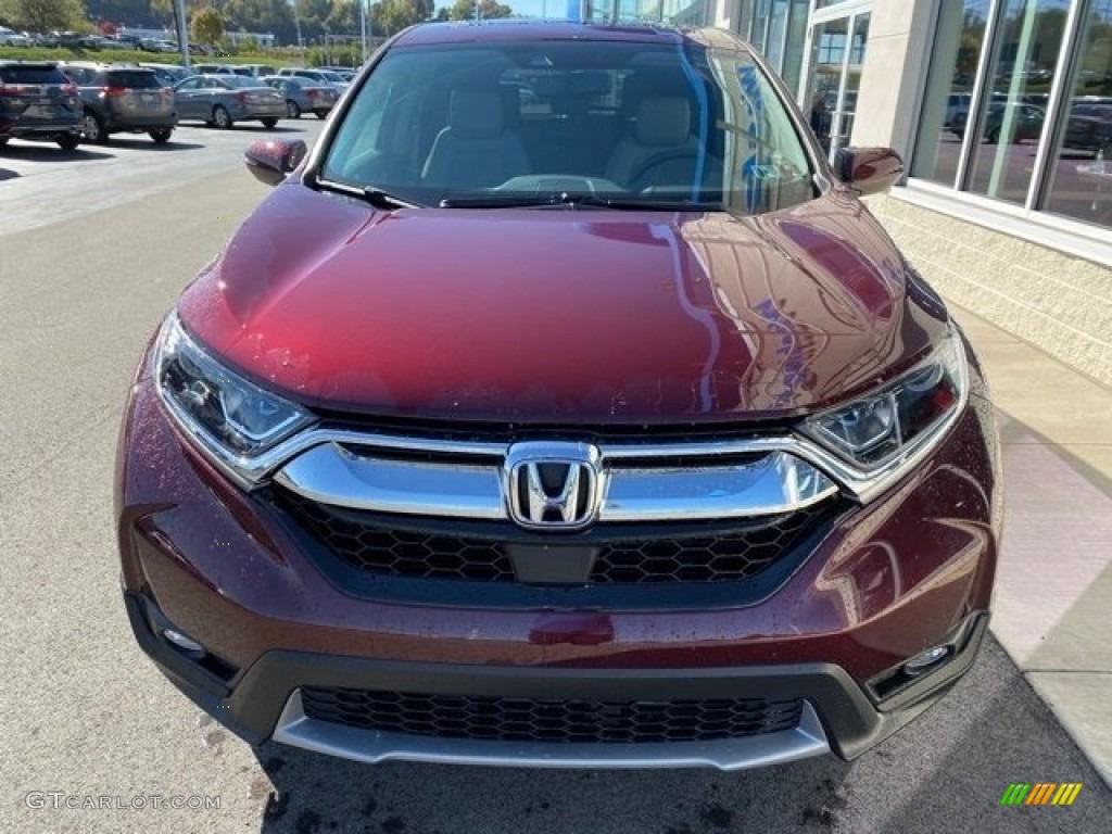 2019 CR-V EX-L AWD - Basque Red Pearl II / Gray photo #3