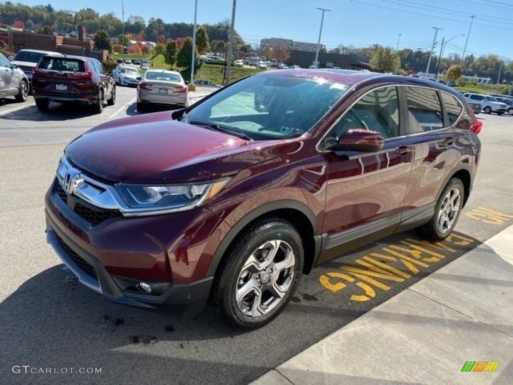 2019 CR-V EX-L AWD - Basque Red Pearl II / Gray photo #4