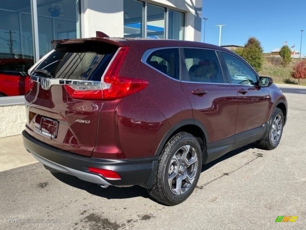 2019 CR-V EX-L AWD - Basque Red Pearl II / Gray photo #7