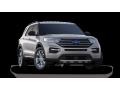 2020 Iconic Silver Metallic Ford Explorer XLT 4WD  photo #4