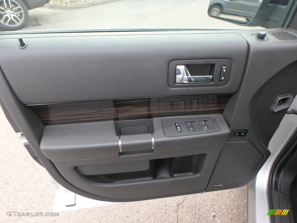 2019 Ford Flex SEL AWD Charcoal Black Door Panel Photo #135853515