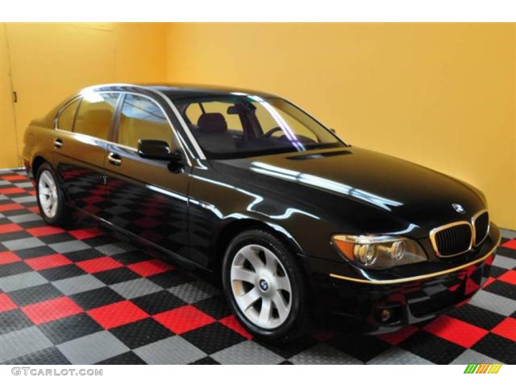 2006 7 Series 750Li Sedan - Black Sapphire Metallic / Dark Beige/Beige III photo #21