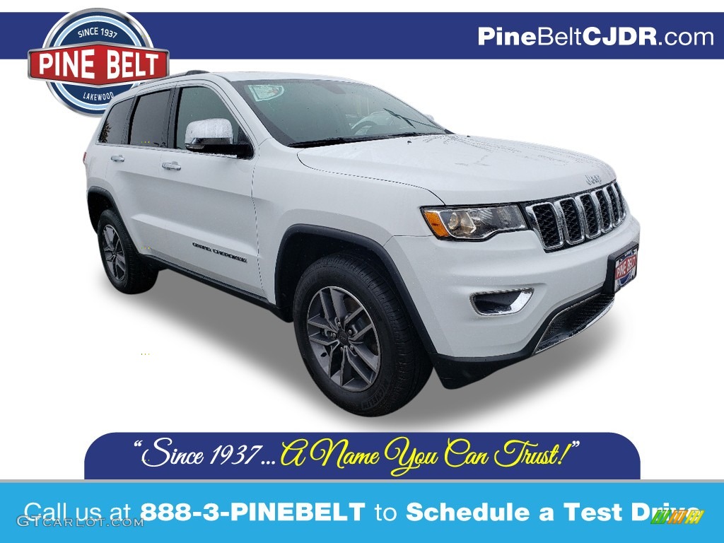 2020 Grand Cherokee Limited 4x4 - Bright White / Black photo #1