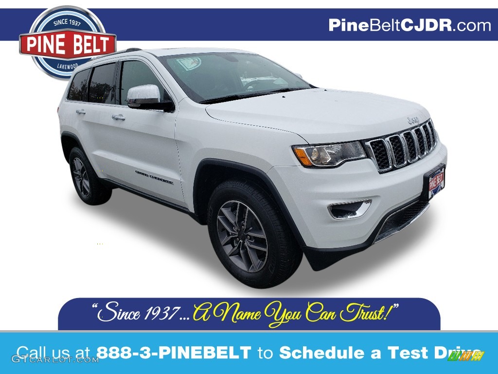 2020 Grand Cherokee Limited 4x4 - Bright White / Black photo #1