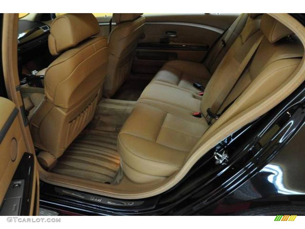 2006 7 Series 750Li Sedan - Black Sapphire Metallic / Dark Beige/Beige III photo #35