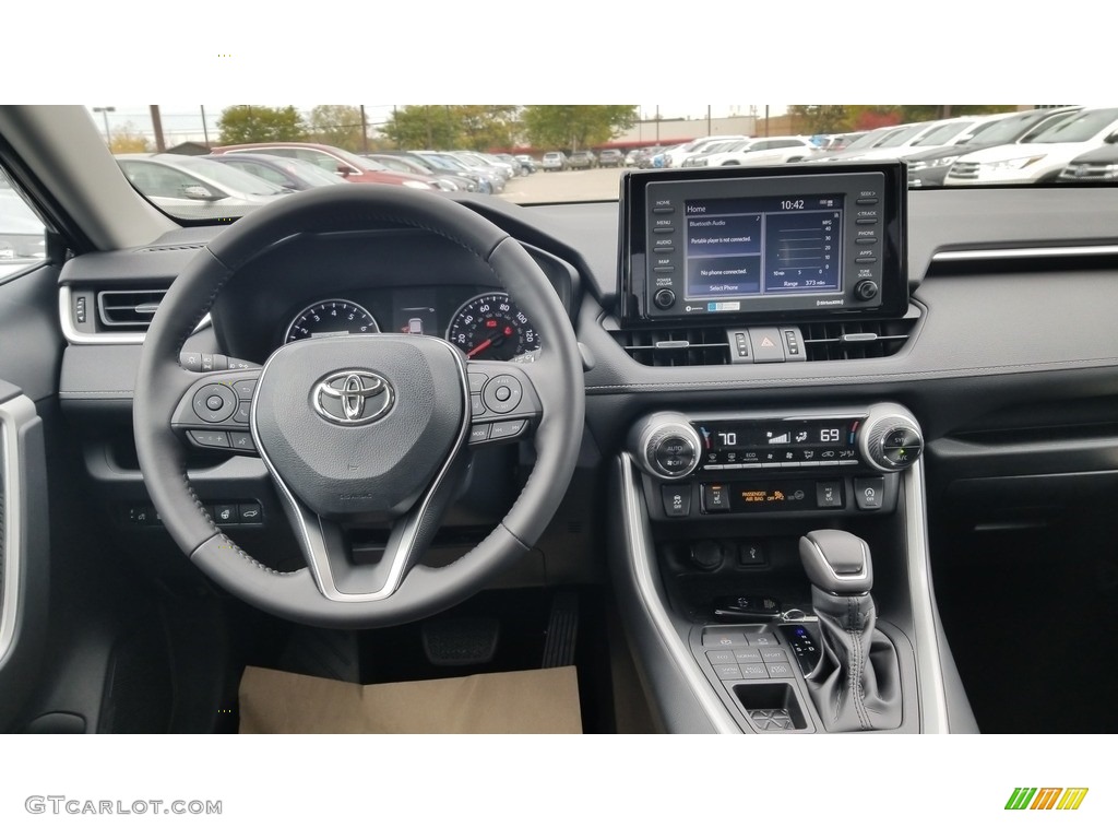 2020 Toyota RAV4 XLE Premium AWD Black Dashboard Photo #135855144