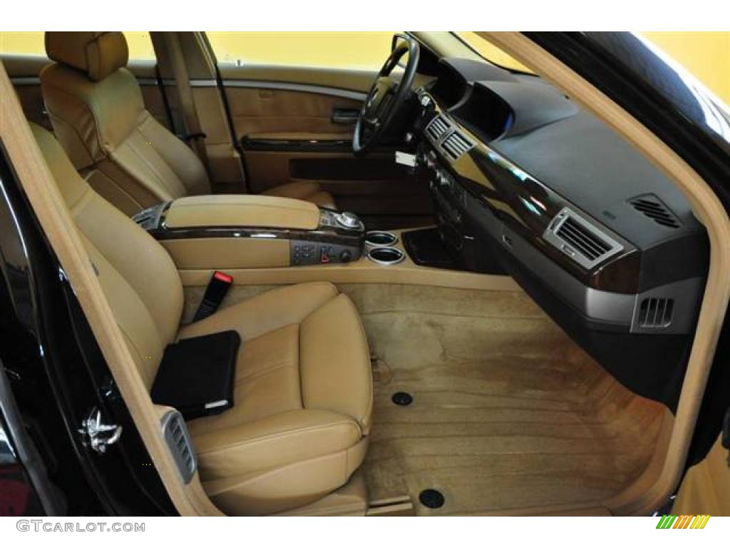 2006 7 Series 750Li Sedan - Black Sapphire Metallic / Dark Beige/Beige III photo #38