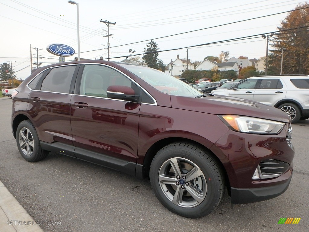 Burgundy Velvet Metallic Tinted 2020 Ford Edge SEL AWD Exterior Photo #135855762
