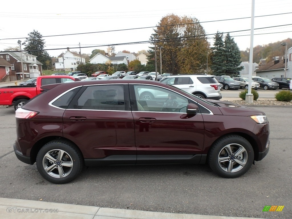 Burgundy Velvet Metallic Tinted 2020 Ford Edge SEL AWD Exterior Photo #135855789