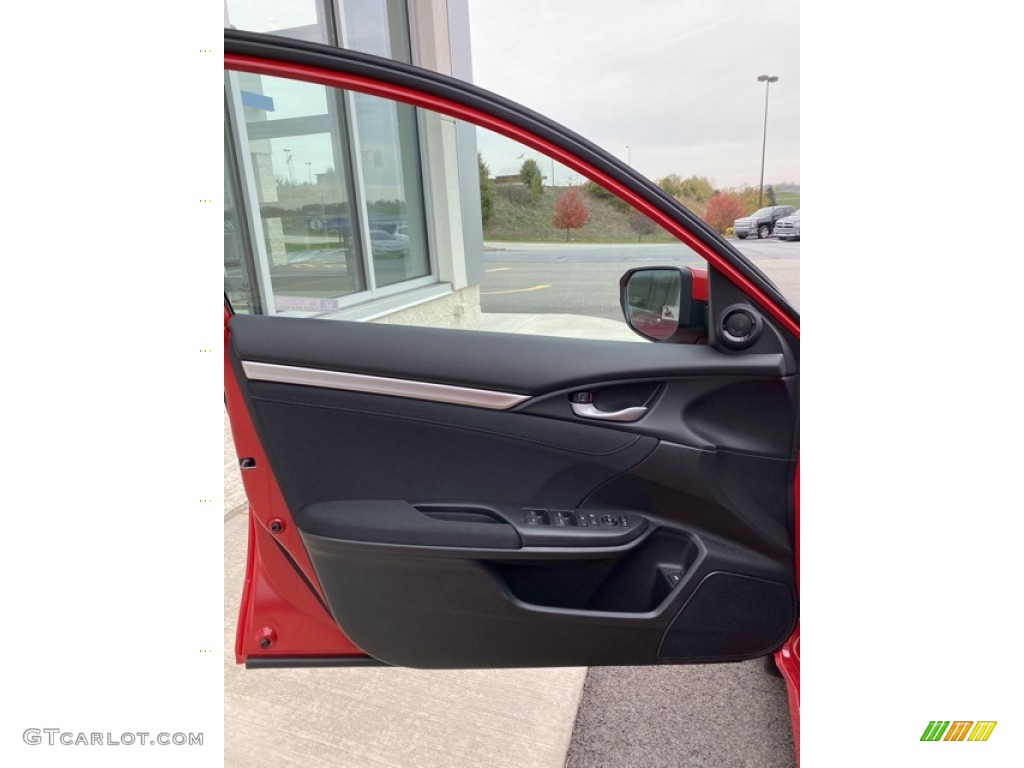 2019 Honda Civic EX Sedan Black Door Panel Photo #135855962