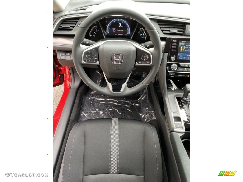 2019 Honda Civic EX Sedan Black Steering Wheel Photo #135856029