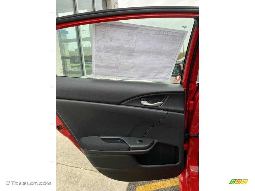2019 Honda Civic EX Sedan Black Door Panel Photo #135856098