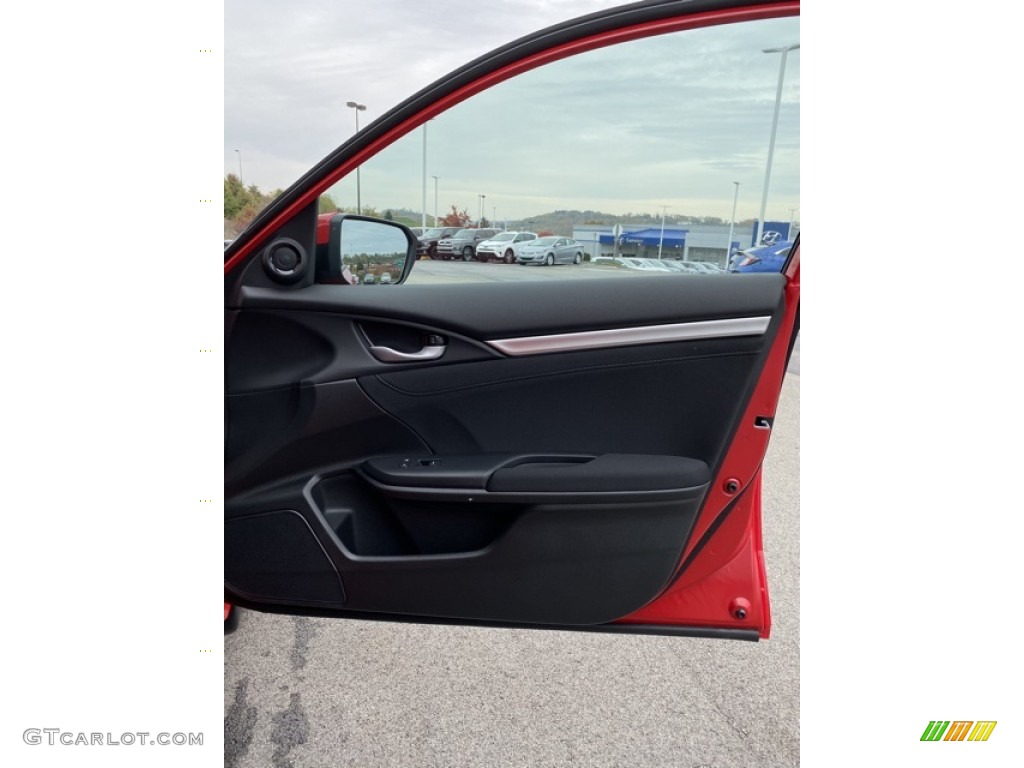 2019 Honda Civic EX Sedan Black Door Panel Photo #135856290