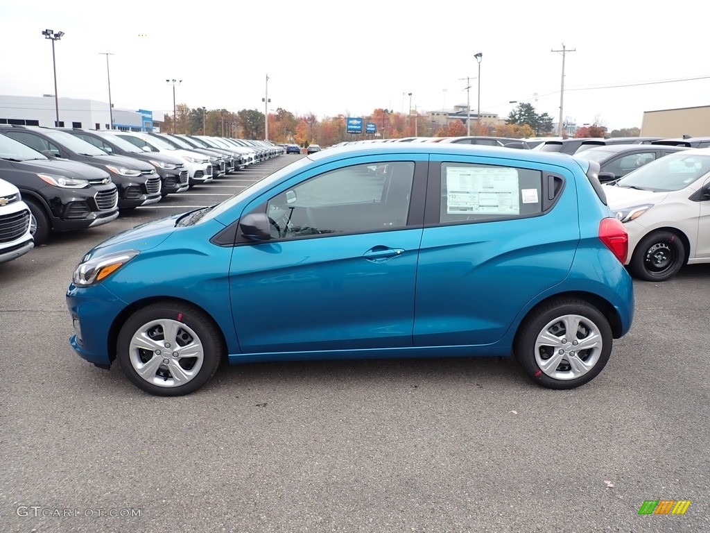 Caribbean Blue Metallic 2020 Chevrolet Spark LS Exterior Photo #135856425