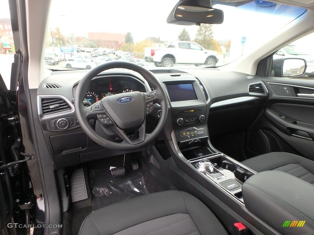 Ebony Interior 2020 Ford Edge SE AWD Photo #135856560