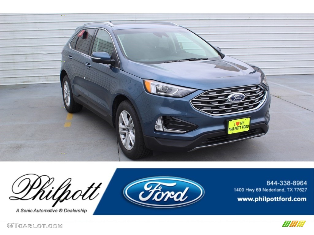 2019 Edge SEL - Blue Metallic / Ebony photo #1