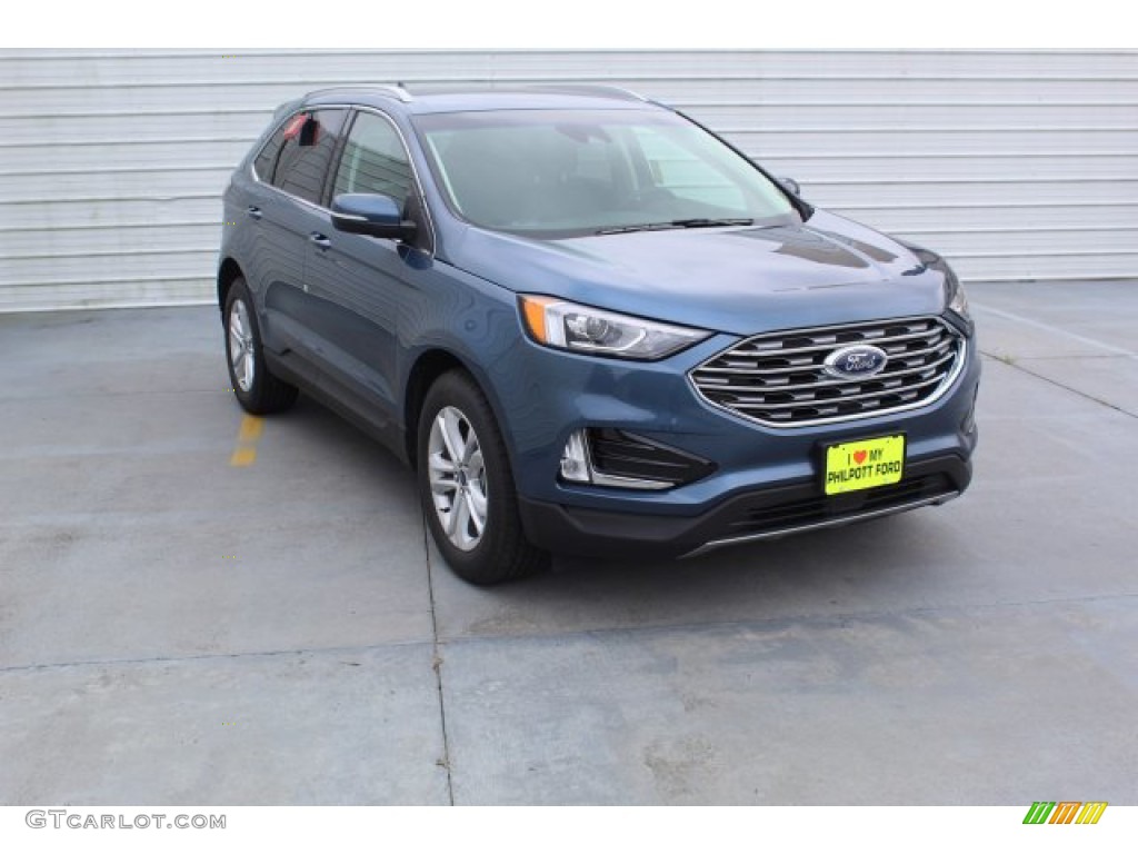 2019 Edge SEL - Blue Metallic / Ebony photo #2