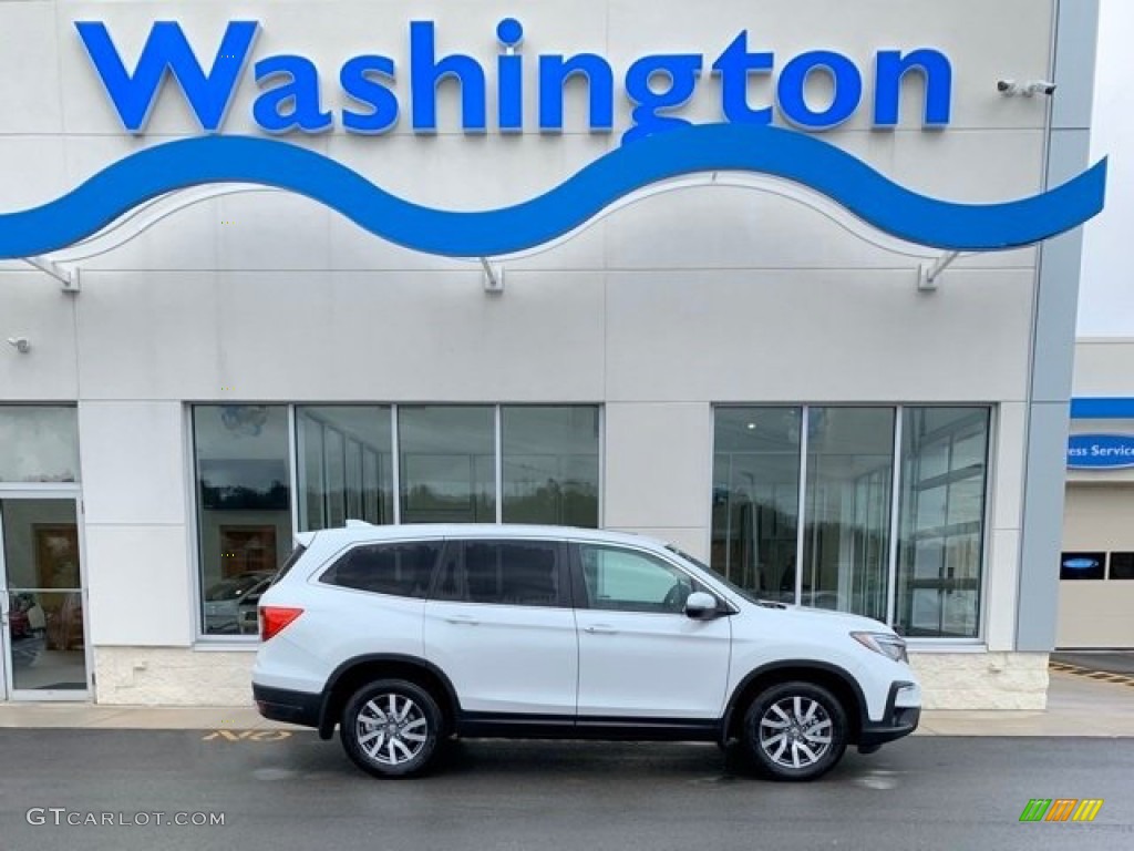 2020 Pilot EX-L AWD - Platinum White Pearl / Beige photo #1