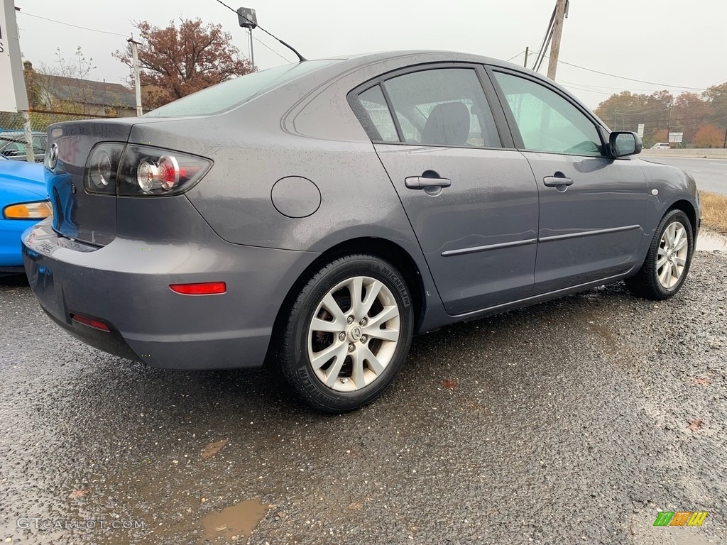 2008 MAZDA3 i Sport Sedan - Metropolitan Gray Mica / Black photo #3