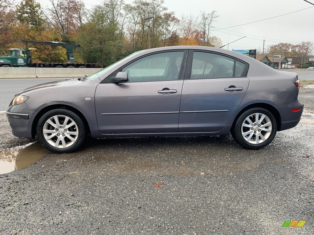 2008 MAZDA3 i Sport Sedan - Metropolitan Gray Mica / Black photo #6