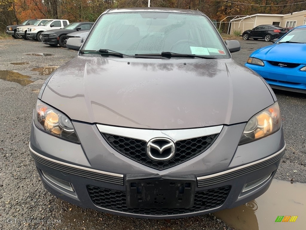 2008 MAZDA3 i Sport Sedan - Metropolitan Gray Mica / Black photo #8