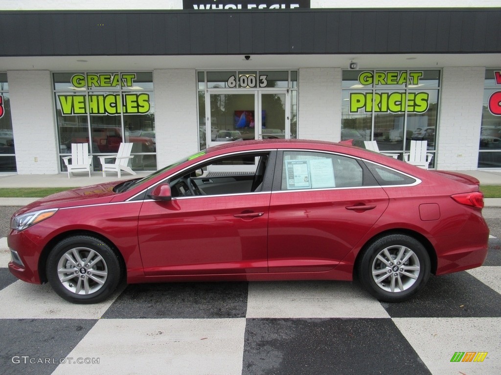 2016 Sonata SE - Venetian Red / Gray photo #1