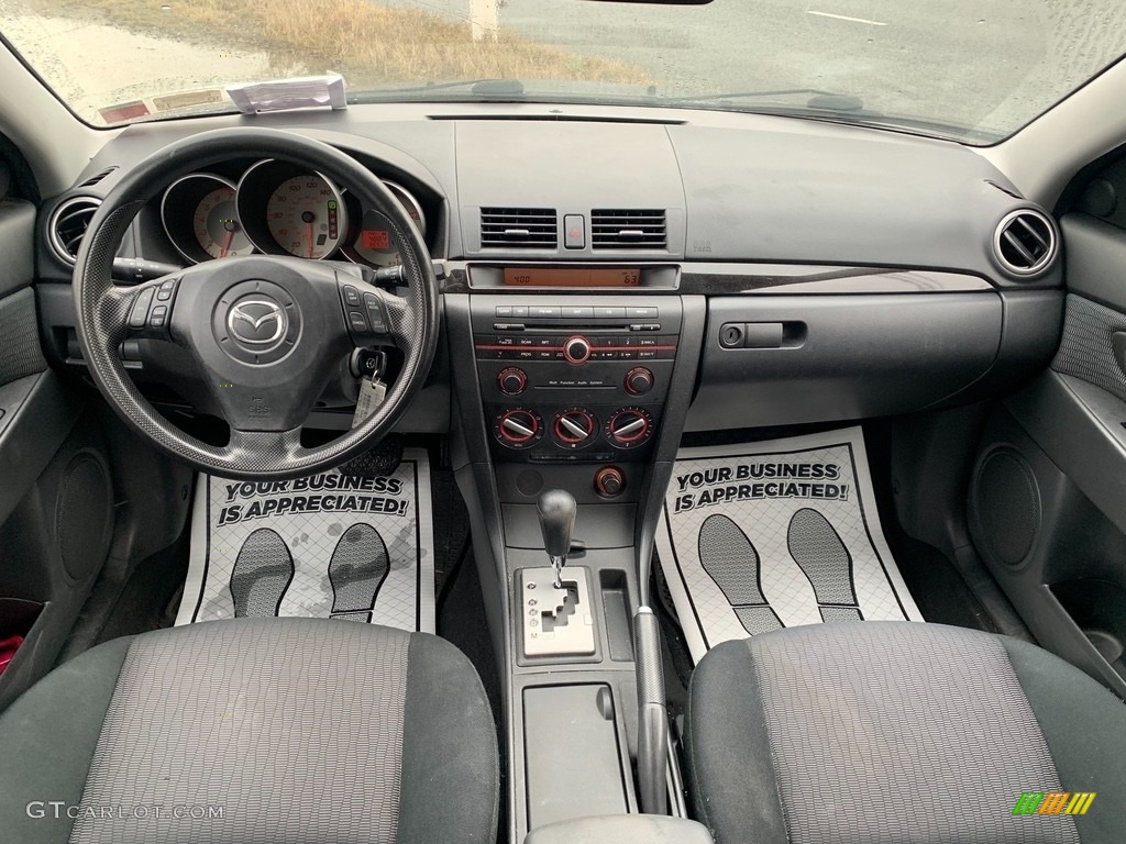 2008 MAZDA3 i Sport Sedan - Metropolitan Gray Mica / Black photo #14