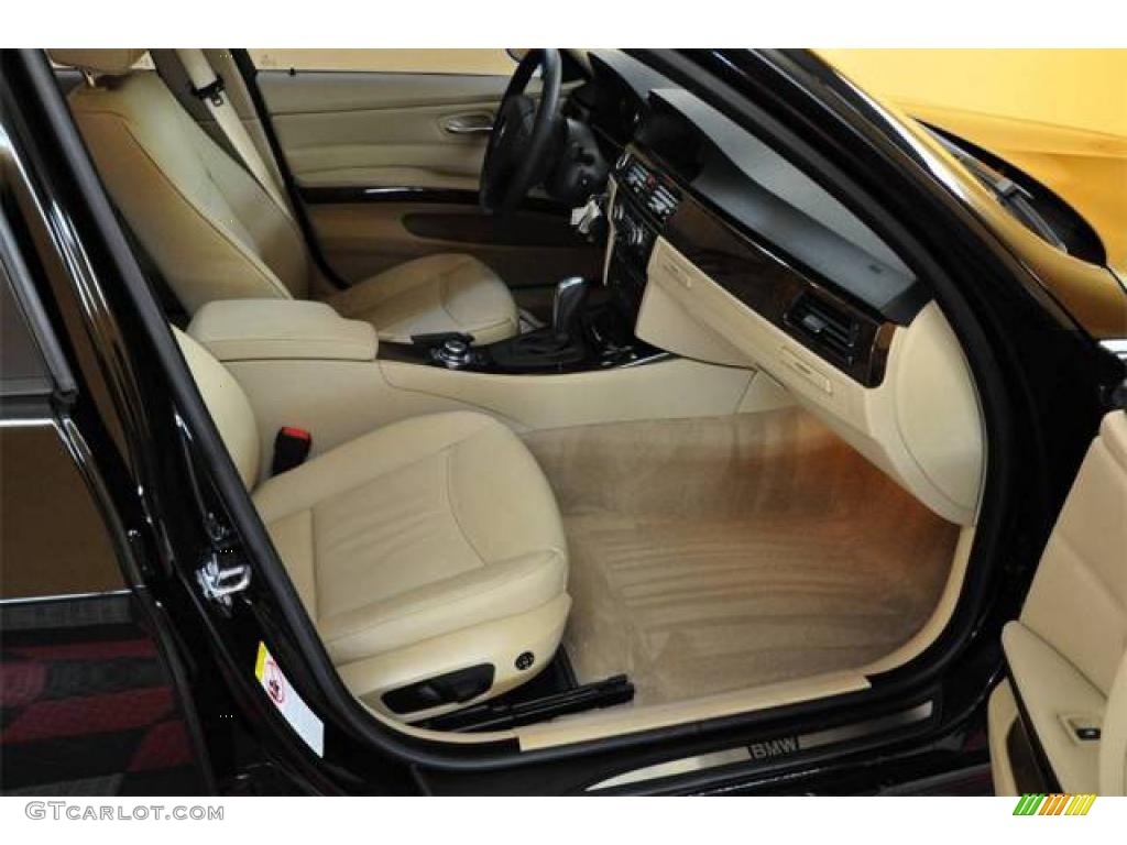 2009 3 Series 328xi Sedan - Black Sapphire Metallic / Beige photo #18
