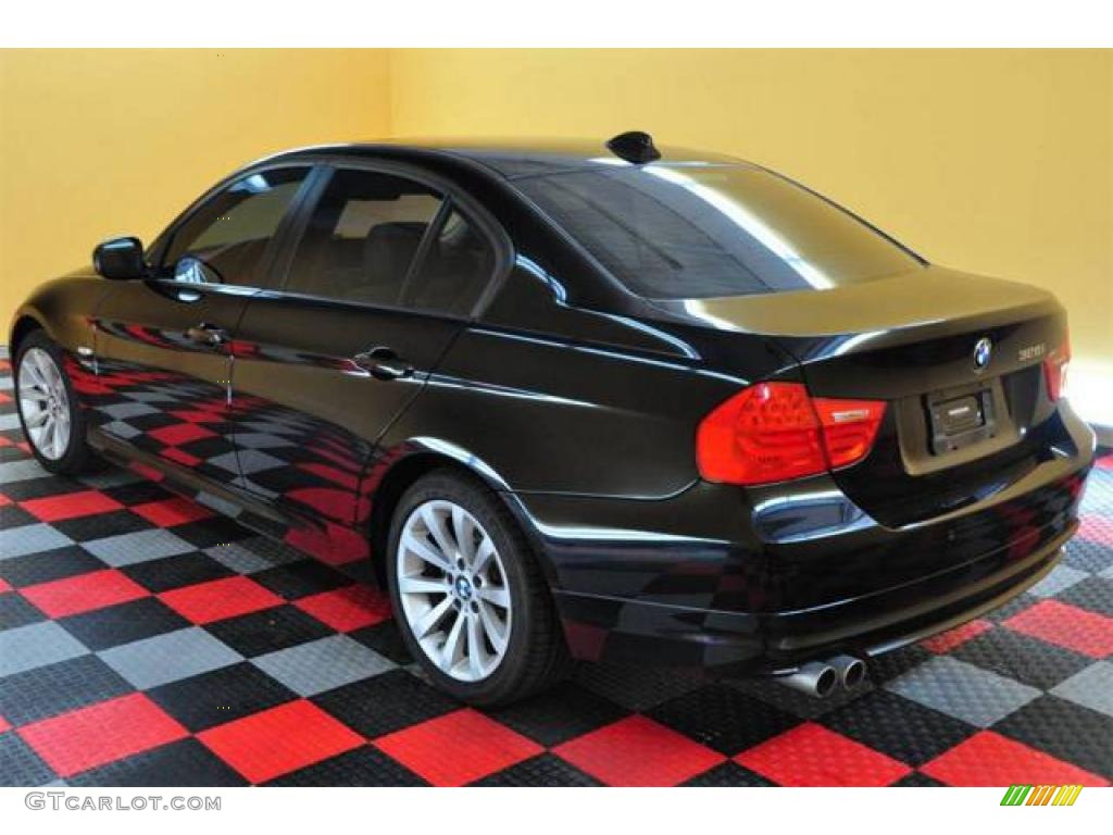 2009 3 Series 328xi Sedan - Black Sapphire Metallic / Beige photo #24