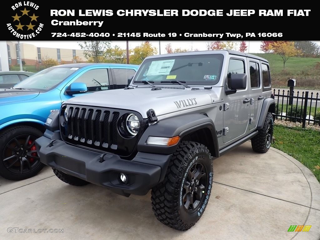 2020 Wrangler Unlimited Sport 4x4 - Billet Silver Metallic / Black photo #1