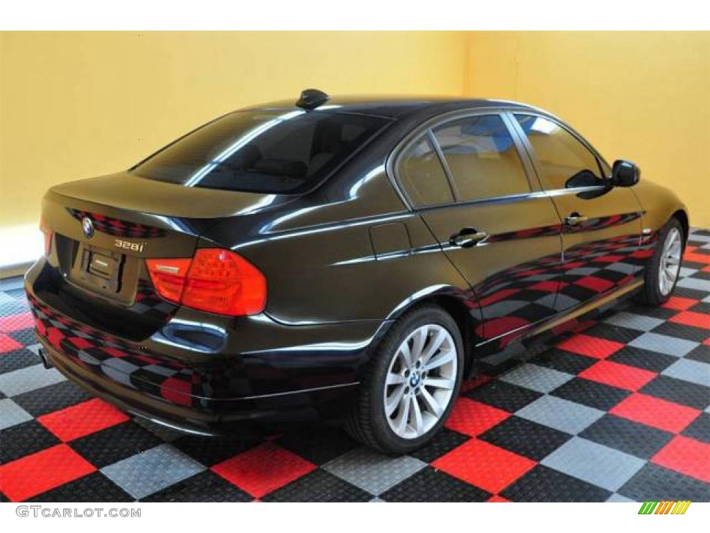 2009 3 Series 328xi Sedan - Black Sapphire Metallic / Beige photo #26