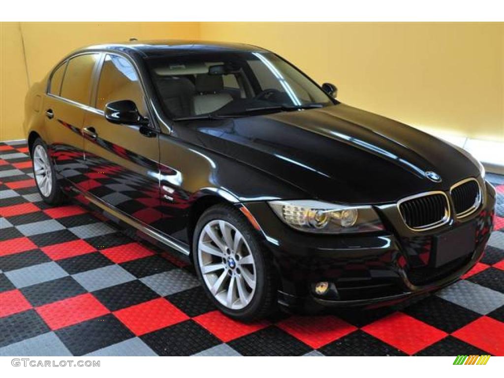 2009 3 Series 328xi Sedan - Black Sapphire Metallic / Beige photo #27