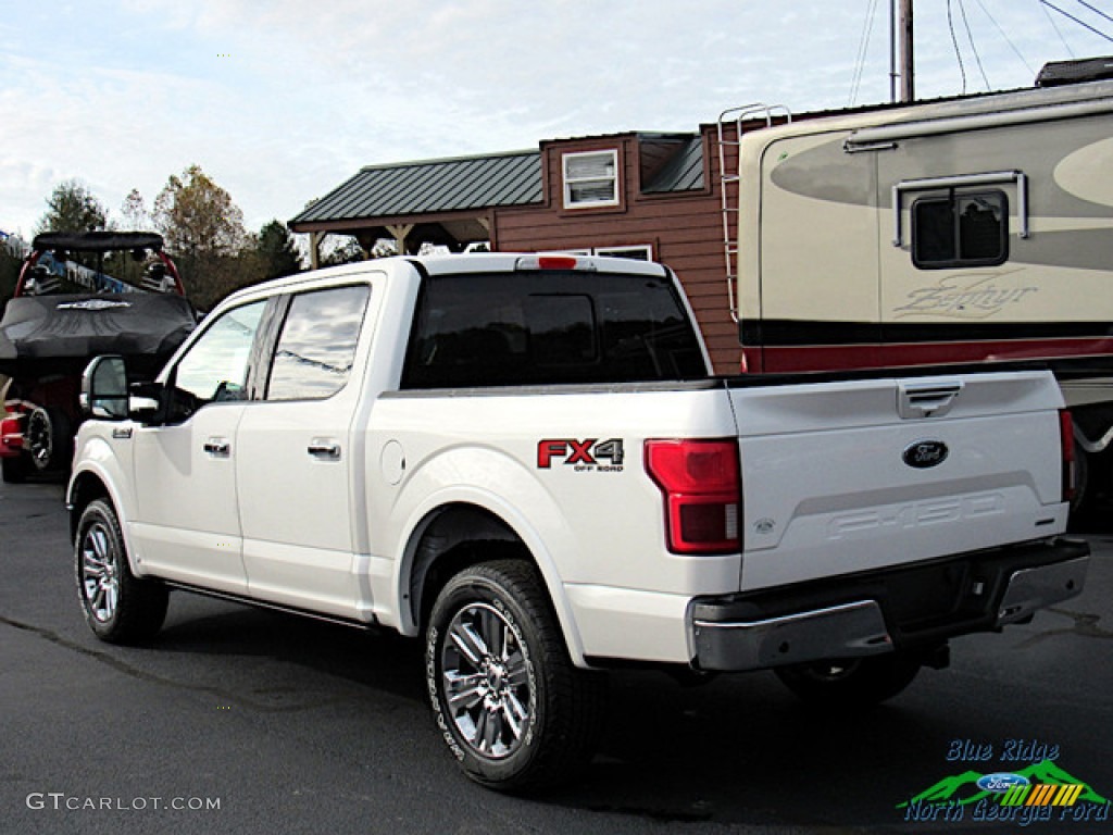 2019 F150 Lariat SuperCrew 4x4 - White Platinum / Light Camel photo #3