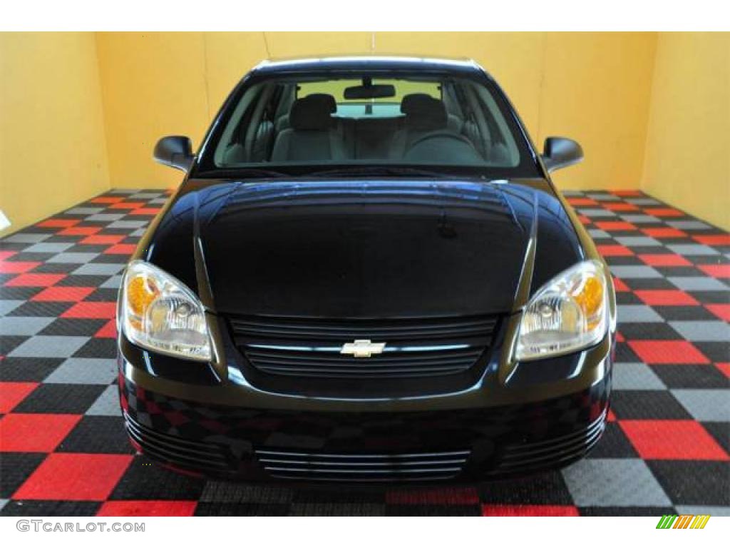 2007 Cobalt LS Sedan - Black / Gray photo #2